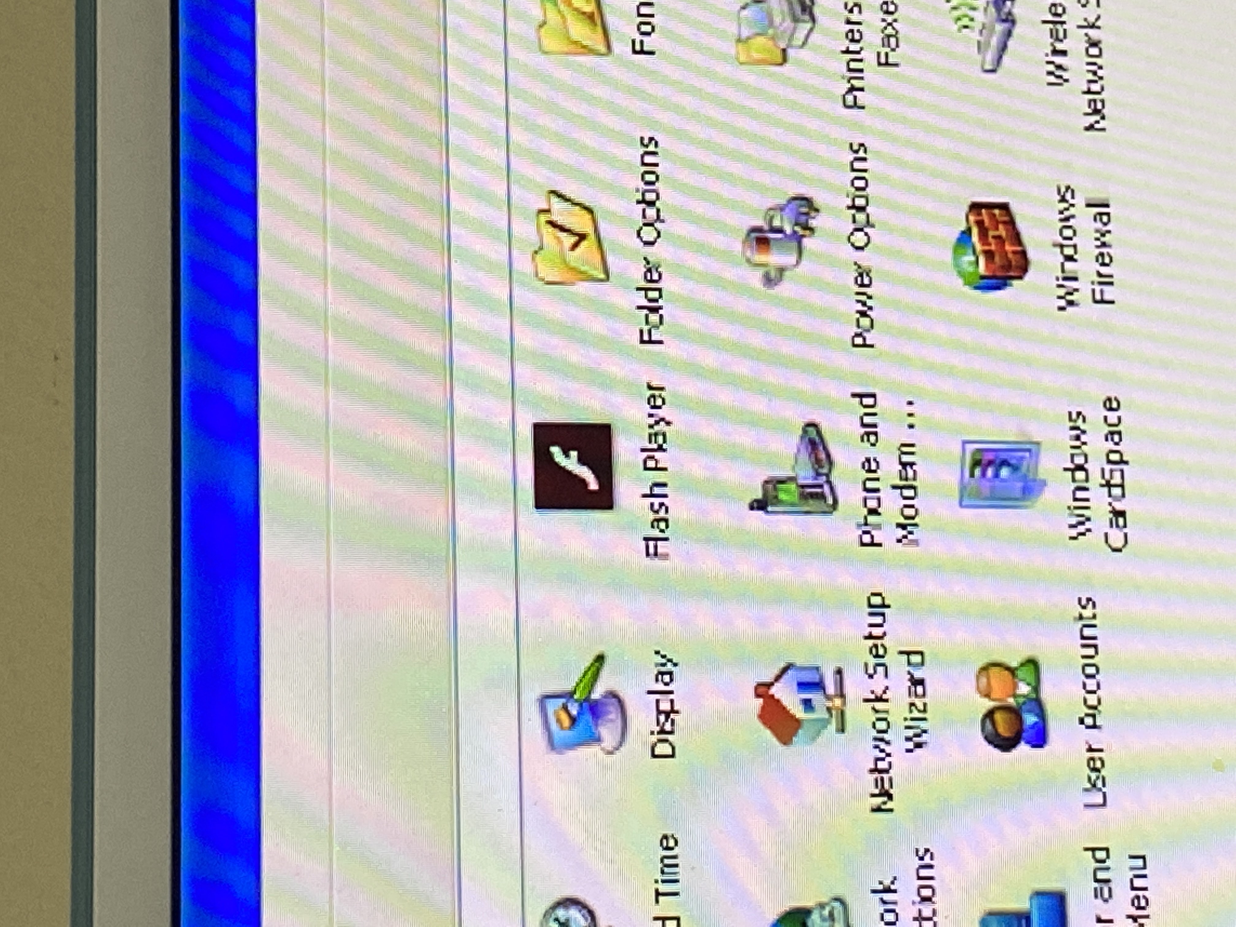 Flash in the system settings.