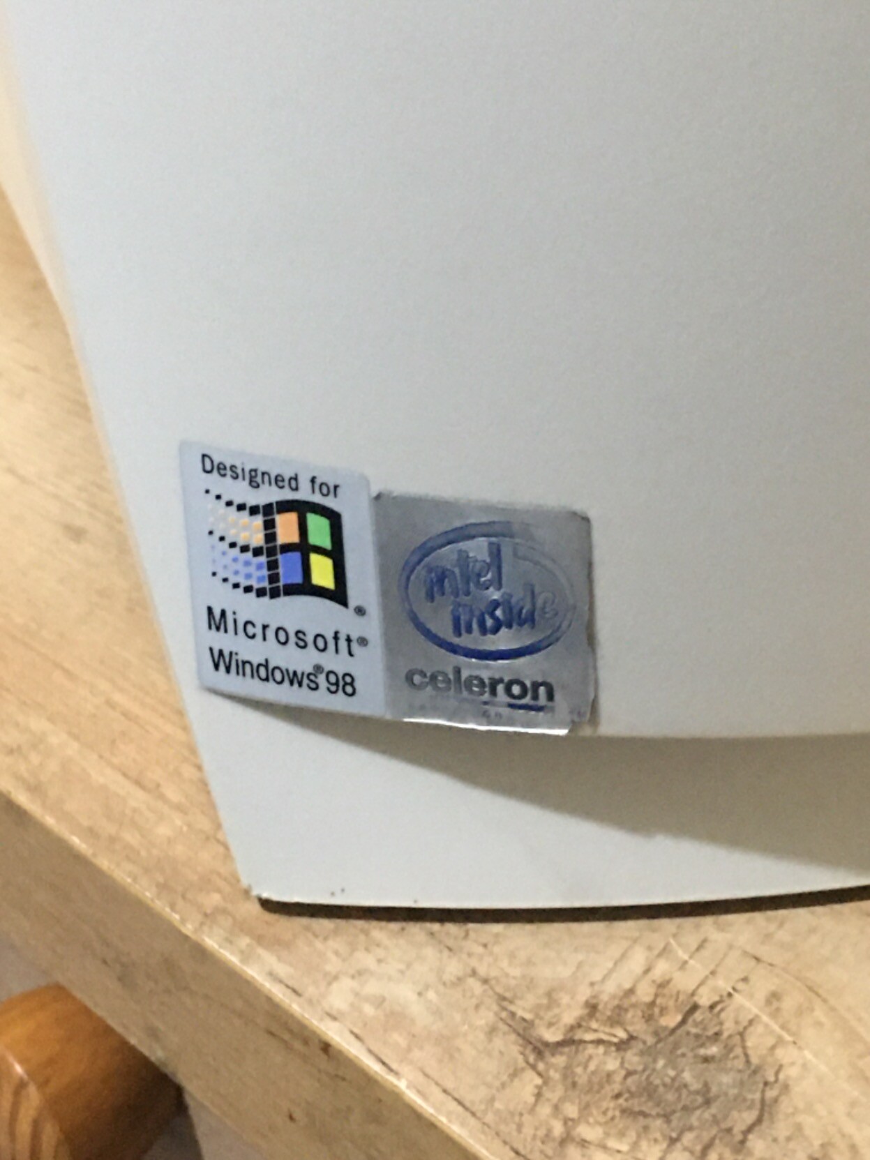 Packard Bell stickers.