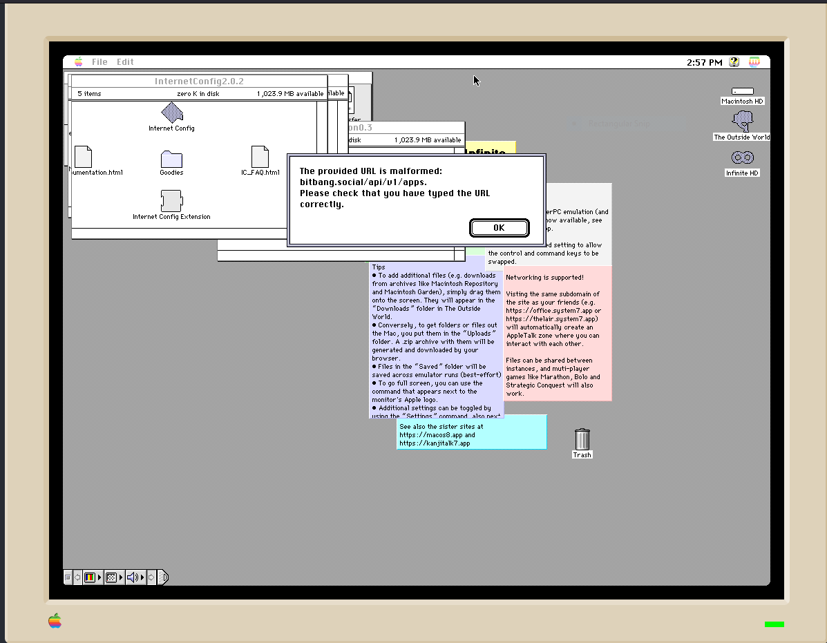 Macstodon not working on system7.app.