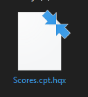 Scores file in the .cpt.hqx format